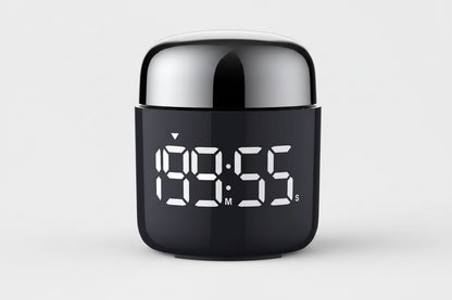 LED Full Screen Rotating Timer with anti Slip Pad Desktop Kitchen Reminder Cooking Fitness Learning Countdown Timer