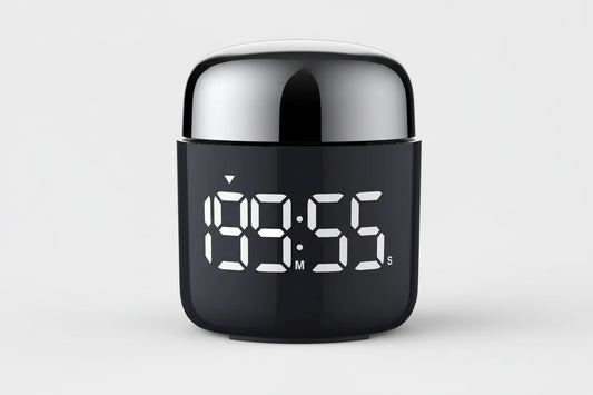 LED Full Screen Rotating Timer with anti Slip Pad Desktop Kitchen Reminder Cooking Fitness Learning Countdown Timer